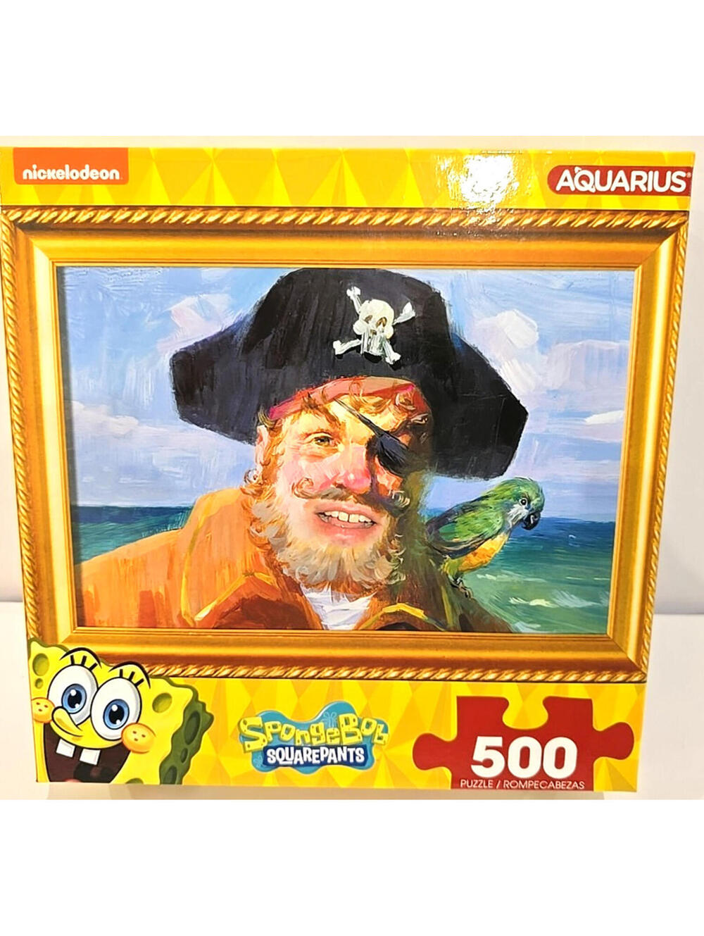 Aquarius SpongeBob Pirate Parrot 500 Pc Puzzle #63317